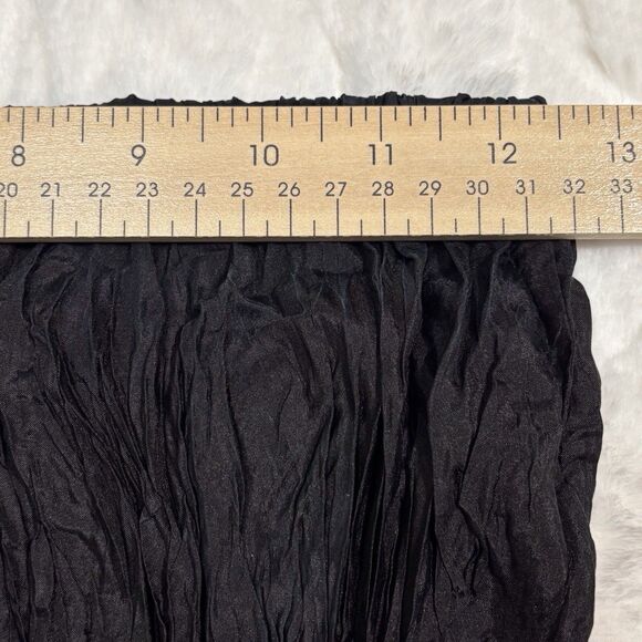 Vintage Y2K Silk Broomstick Maxi Skirt Womens OSFA Black Goth Witchy Whimsigoth - Picture 7 of 7